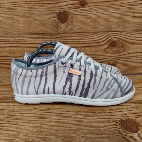 Reebok | Shoes | Preowned Reebok Zebra Print Sneakers | Poshmark